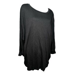 BloomChic Round Neck 3/4 Sleeve Casual Plain Tapered Sleeve TShirt Blouse Sz 26